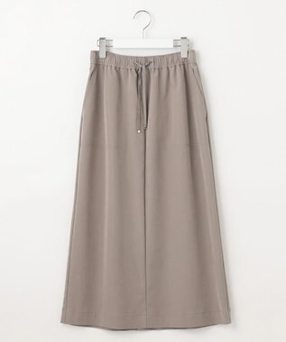自由区 L 【洗える】ソフトレーヨンツイル スカート モカ