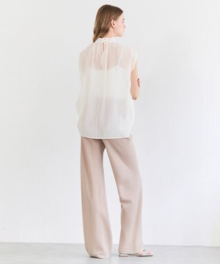 BEIGE， FLEUR / ドレープ イージーワイドパンツ Beige