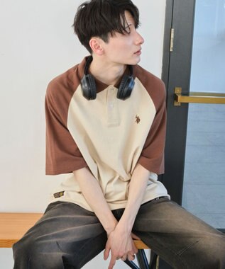 WEGO 【ユニセックス着用ITEM/MLサイズ展開】別注USPOLO　ヘビーウェイトポロT ベージュその他