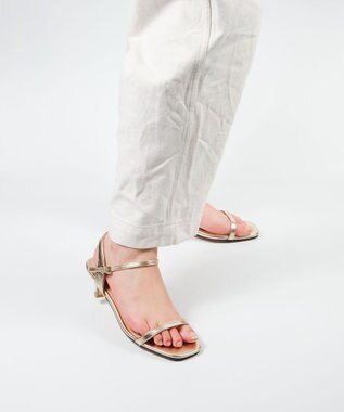 BONTRE 【pied du lapan/ピエドラパン】ストラップヒールサンダル/50774ZI ゴールド