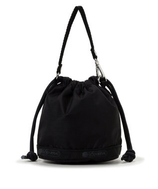 LeSportsac DRAWSTRING BUCKET CHARM/リサイクルドブラックJP