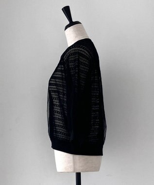 自由区 【カトリエムブーケ】Combinaison de textures チュールプルオーバー ブラック