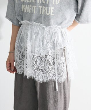 Green Parks レースレイヤード付け裾