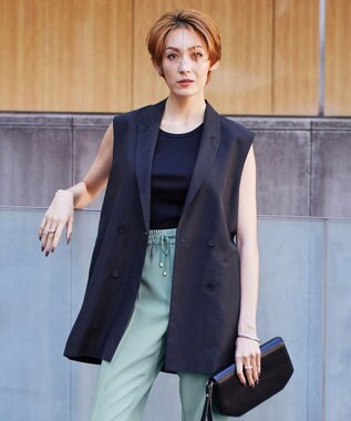 ICB 【洗える】 UnleashLite ジレ ブラック系