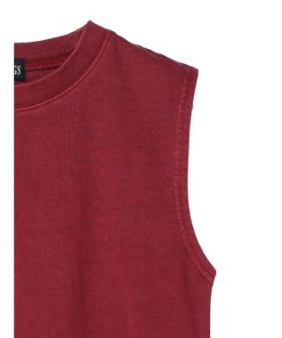 Green Parks ・Ｄｏｕｂｌｅ　Ｆｌａｇｓ　ピグメント加工ノースリＴＥＥ Bordeaux