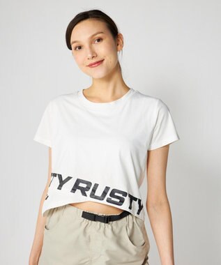 OP／FILA 【RUSTY】カップ付き半袖T付き3点セット水着 ホワイト
