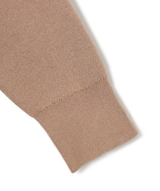 ICB L 【洗える】 コットンポリエステルスムース ニットプルオーバー アンバーベージュ系