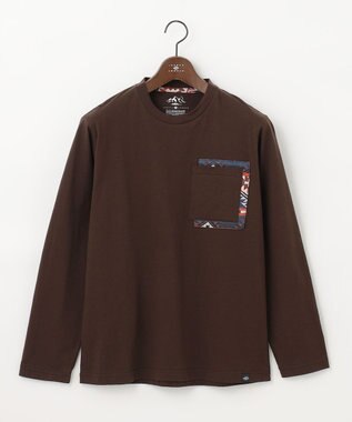 JOSEPH ABBOUD MOUNTAIN 【UNISEX】オーガニックコットン天竺 Tシャツ ダークブラウン系