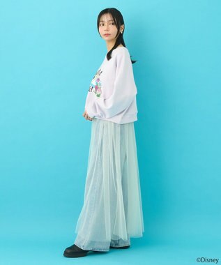 earth music&ecology ふしぎの国のアリス／ショート丈スウェット Purple