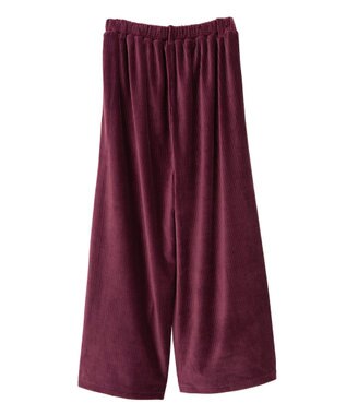 earth music&ecology コーデュロイタックパンツ Bordeaux