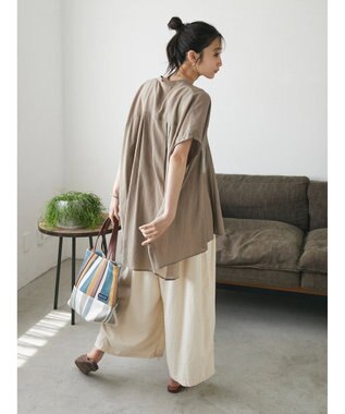 CRAFT STANDARD BOUTIQUE ウ゛ィンテージボイルタックチュニック Mocha