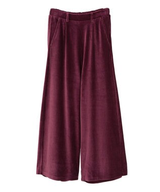 earth music&ecology コーデュロイタックパンツ Bordeaux