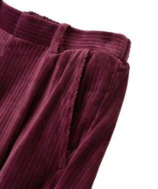 earth music&ecology コーデュロイタックパンツ Bordeaux