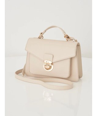 earth music&ecology サッチェルショルダー付きバッグ Ivory