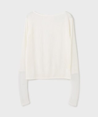 GRACE CONTINENTAL シアーアセテートカットトップ ホワイト