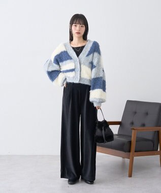 earth music&ecology コーデュロイタックパンツ Black