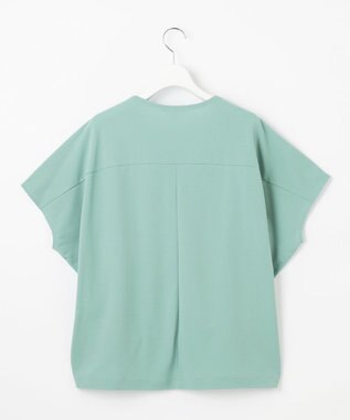 自由区 S 【接触冷感・UVカット・吸水速乾・抗菌防臭・洗える】ハイカウントフォルム Tシャツ フロスティグリーン