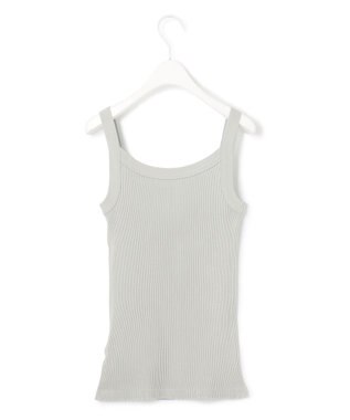 ICB オーガニックリブタンク キャミソール型 ライトグレー系