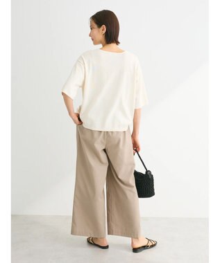 Green Parks 洗える　ニットＴシャツ Ecru