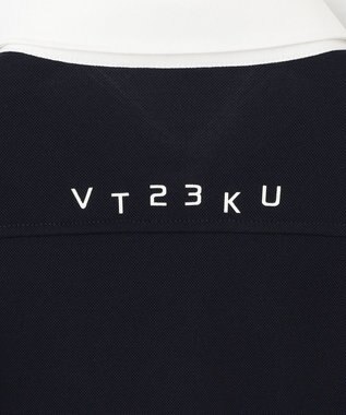 23区GOLF 【WOMEN】【吸水速乾】カノコ ボーダー半そで ポロシャツ ネイビー系