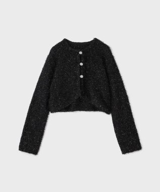 GRACE CONTINENTAL フェザーショートボレロ ブラック