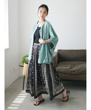 CRAFT STANDARD BOUTIQUE ２ＷＡＹカットカーディガン　 Green