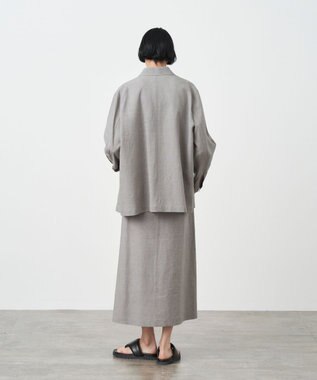 ATON KYOTO TSURIZOME LINEN | シャツジャケット - UNISEX GRAY