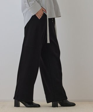 GRACE CONTINENTAL エッグラインカットパンツ ブラック