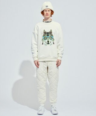 PW CIRCULUS 【裏地付き/防寒】【MEN】キルティングパンツ ホワイト系