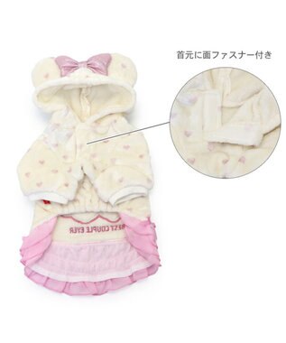 PET PARADISE ディズニー ミニーマウス  フレンズボアパーカー 小型犬 ミニーマウス