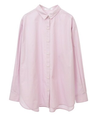 AMERICAN HOLIC イージーケアブロードシャツ Stripe Pink