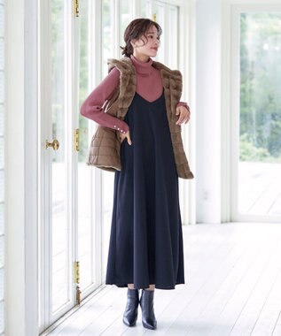 Tiaclasse 【洗える】タートルボタンニットトップス ピンク