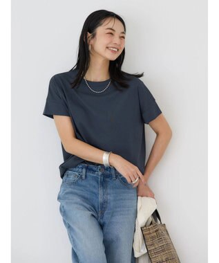 AMERICAN HOLIC 接触冷感ショートスリーブカットプルオーバー Navy