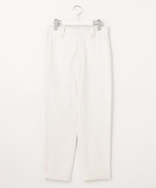 J.PRESS LADIES L 【洗える・吸水速乾】麻シェルドライ テーパード パンツ アイボリー系