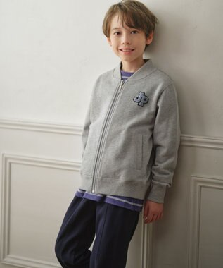 J.PRESS KIDS 【100-130cm】トラック ブルゾン ライトグレー系