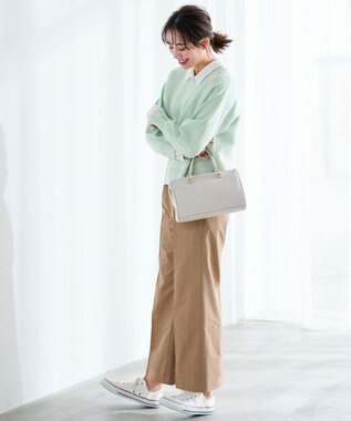 ANY SIS L 【花粉リリース】ドルマン ニット ミント