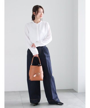 Te chichi ワイドデニムパンツ ネイビー