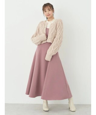 earth music&ecology ｍｉｘケーブルカーディガン Light Beige