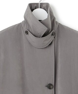 23区 【洗える】LIMONTA ステンカラー ライトアウター グレー系