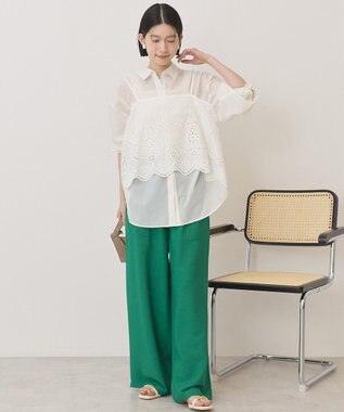 AMERICAN HOLIC 【マルチ機能】ベイカーリラックスパンツ Green