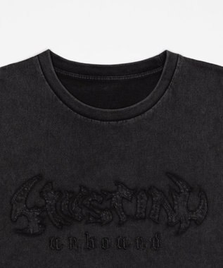 WEGO 【ユニセックス着用ITEM】ブリーチダメージアップリケノースリーブ ブラックその他