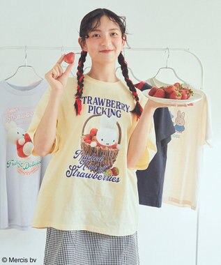 earth music&ecology ｍｉｆｆｙ／ｅａｒｔｈ　ｓｔｒａｗｂｅｒｒｙ　Ｔｅｅ Yellow