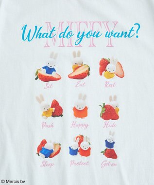 earth music&ecology ｍｉｆｆｙ／ｅａｒｔｈ　ｓｔｒａｗｂｅｒｒｙ　Ｔｅｅ Off White
