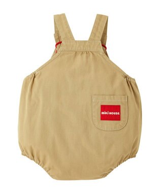 MIKI HOUSE HOT BISCUITS 【ミキハウス】【70-90cm】  ロンパース ベージュ