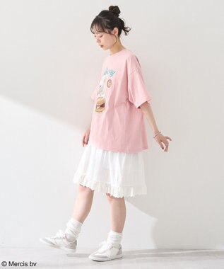 earth music&ecology ｍｉｆｆｙ／ｅａｒｔｈ　ｓｔｒａｗｂｅｒｒｙ　Ｔｅｅ Pink