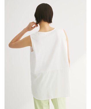 Green Parks ノースリーブドッキングホワイトインナー White