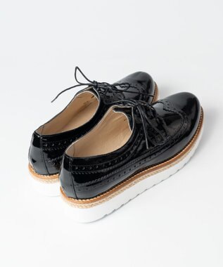 BONTRE 【BONTRE/ボントレ】ジュート厚底レースアップシューズ/05702-RS ブラック