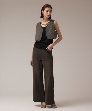 GRACE CONTINENTAL エンブロイダリージレ チャコール