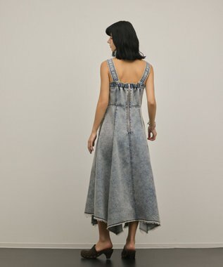 GRACE CONTINENTAL ハンカチーフヘムデニムワンピース ブルー