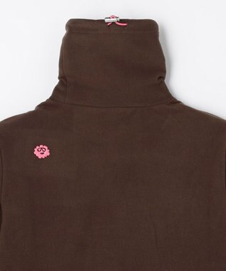 PW CIRCULUS 【起毛素材であたたか】【WOMEN】スピンドル付 両面起毛タートルネック ゴルフウェア レディース ダークブラウン系